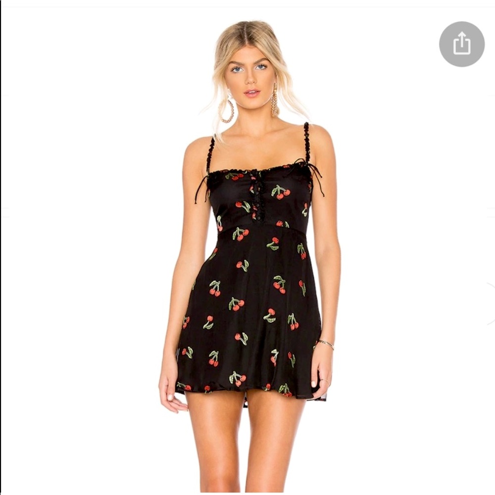 For Love and Lemons cherry burnout dress